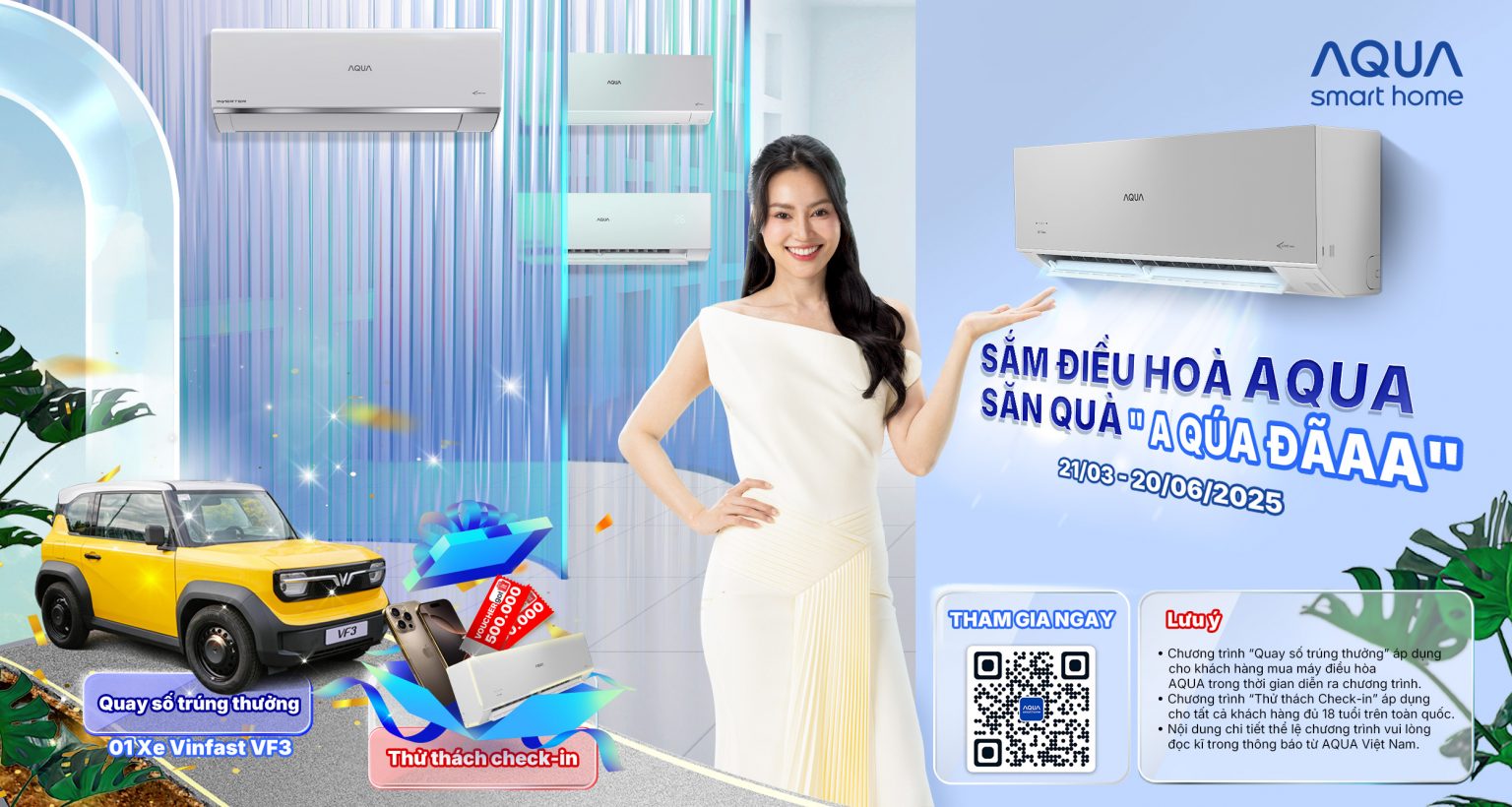 Sắm điều hòa AQUA săn quà A Quá Đã aaaaa
